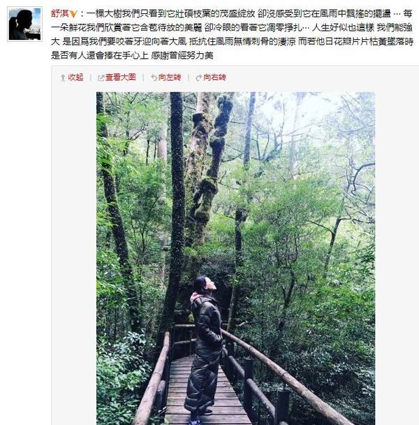 “哲理淇”已上线！舒淇发长文感慨人生坎坷