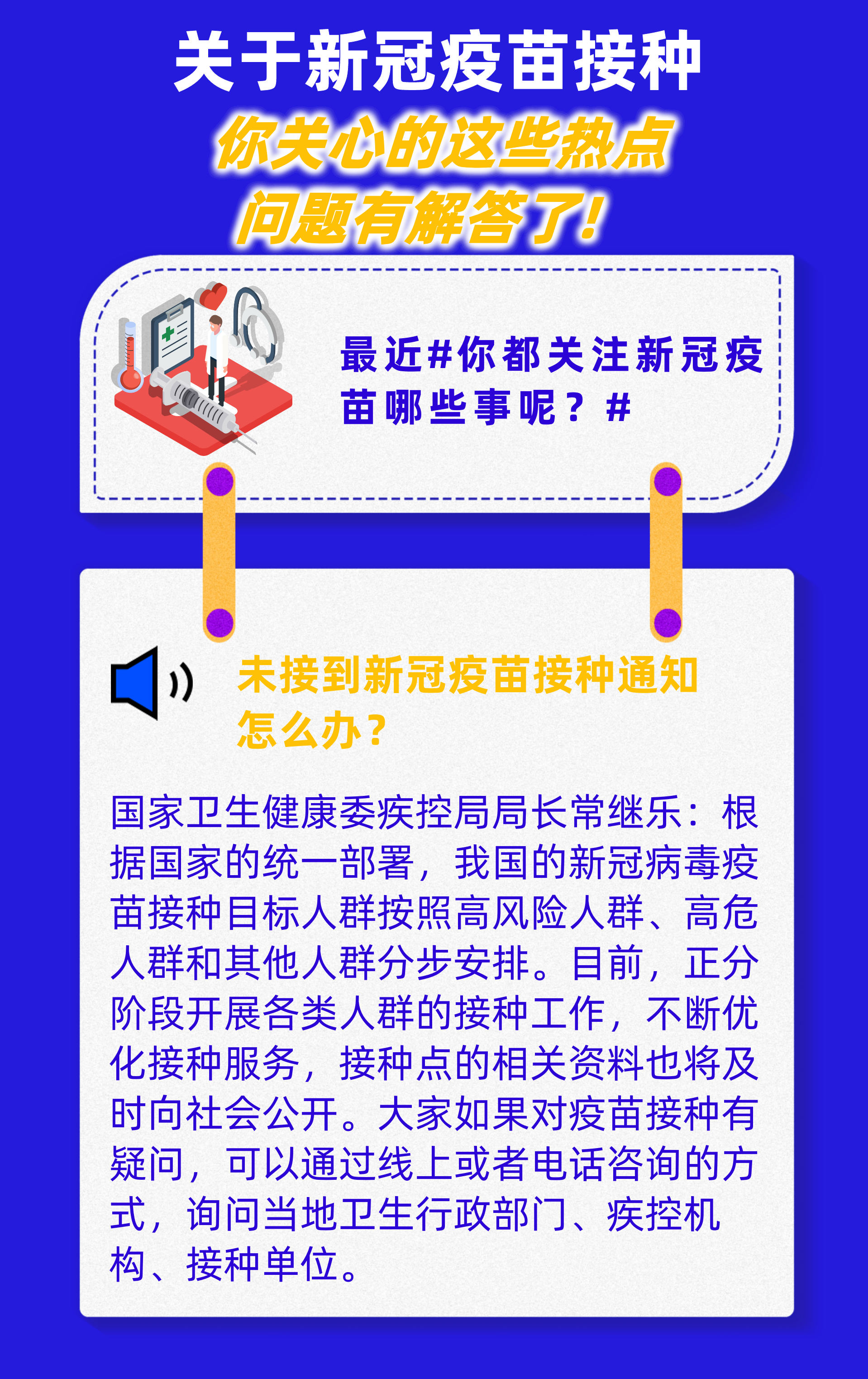 新冠疫苗接种系列科普图解之一：  最新的热点问题解答来了!