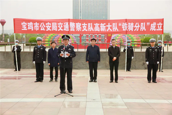 （审核）陕西宝鸡：又一批交警铁骑队亮相街头_fororder_图片111