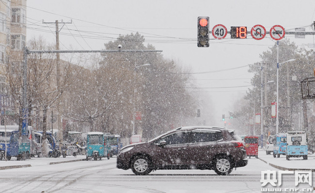 黑龙江大兴安岭呼玛县四月飞雪