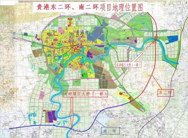 中建八局南方公司贵港九路两桥项目建设全面提速