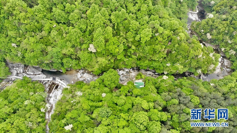 航拍龙潭河谷 幽深险秀 怪石嶙峋