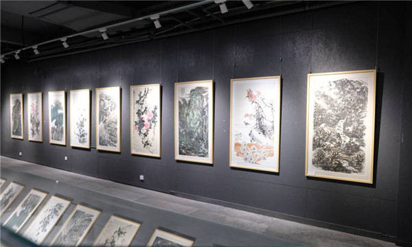 渭南市“华岳有道·水墨云山”国画作品展开幕_fororder_图片91