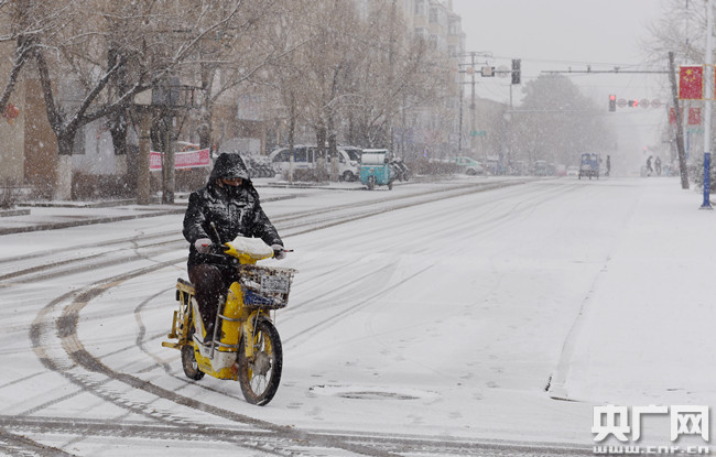 黑龙江大兴安岭呼玛县四月飞雪