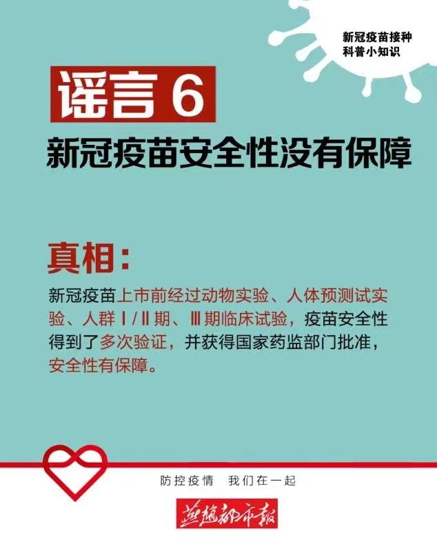 海报 | 有关新冠疫苗接种的谣言，你错信过吗？