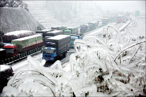 南方大范围雨雪今起来袭 中东部迎入冬最冷天(图)