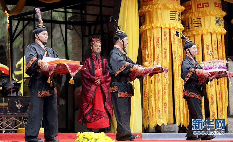 【中首  陕西  图】谷雨陕西白水举行祭祀典礼 礼敬字圣仓颉续文脉2021年04月20日 13:46:11 | 来源：新华网