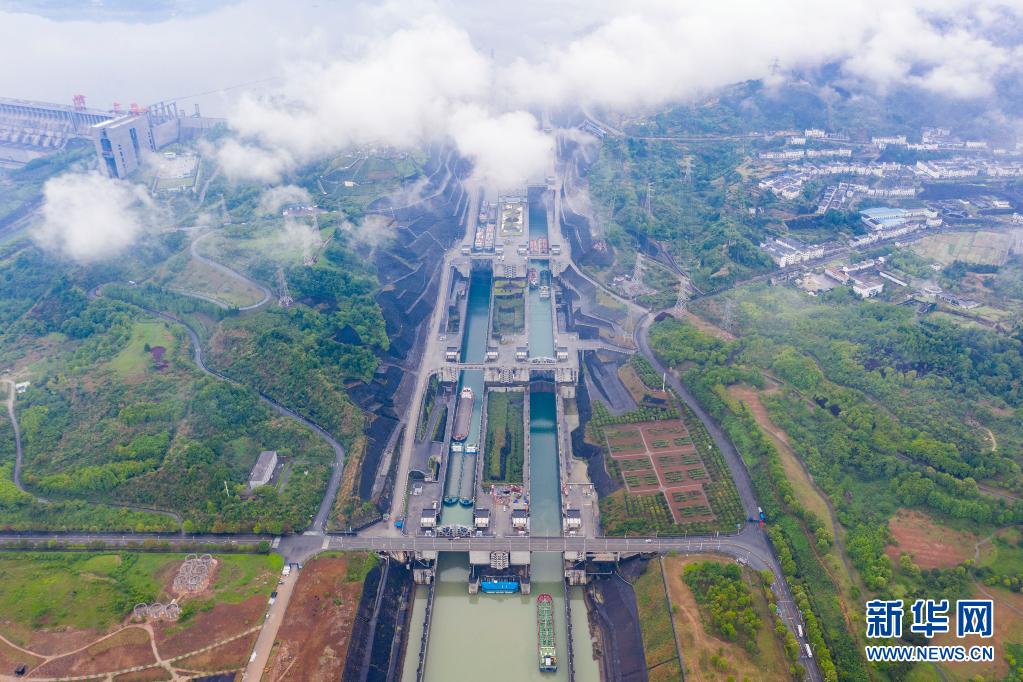 三峡北线船闸完成检修恢复通航