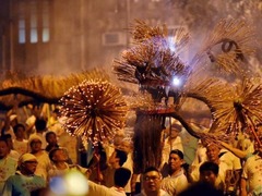 香港：舞火龙 庆中秋