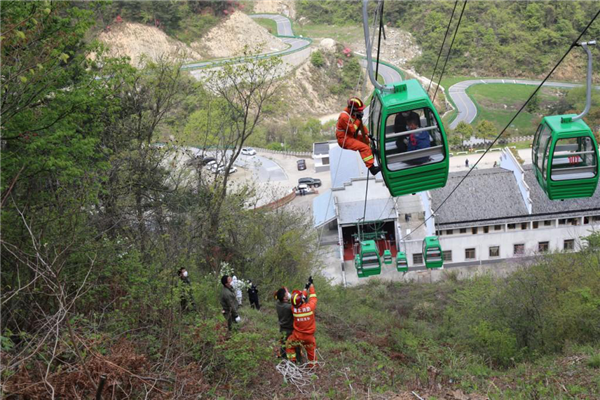 OK【湖北】湖北交投大别山公司组织开展索道安全应急救援演练