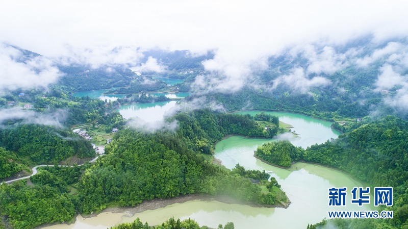 车坝河水库 碧水微澜 烟波浩渺