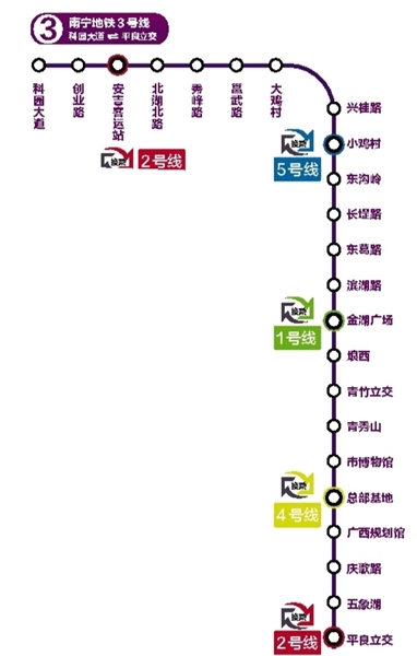 300多市民尝鲜南宁地铁3号线