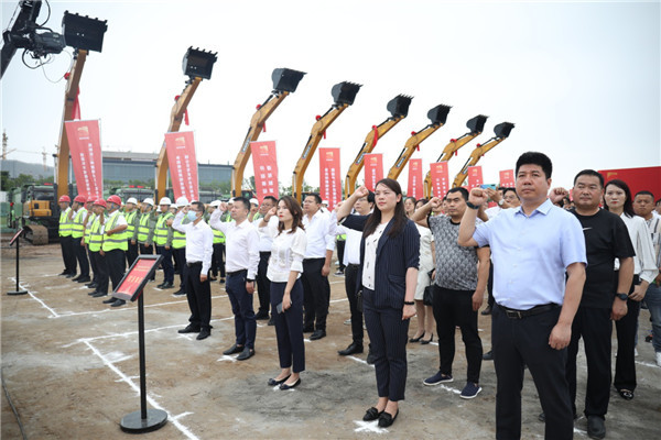 西安高新区举行丝路科学城建设誓师大会暨二季度重点项目开工仪式_fororder_图片1