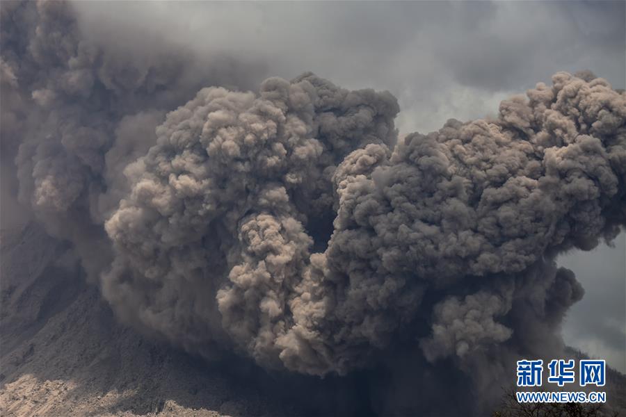 锡纳朋火山喷发