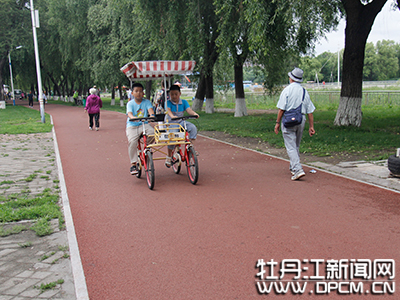 牡丹江市人民公园两桥一路援建工程完工