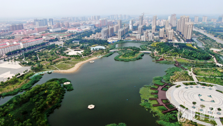 河北海兴：废弃坑塘变身生态公园