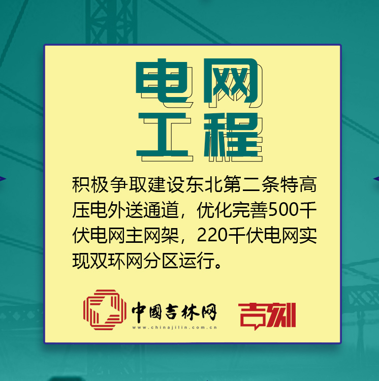 吉林新基建“761”工程 这组“电网”九宫格走一波！