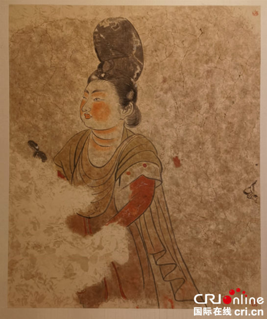 “粉壁丹青”越千年 唐代壁画摹本展在渭南市博物馆开幕