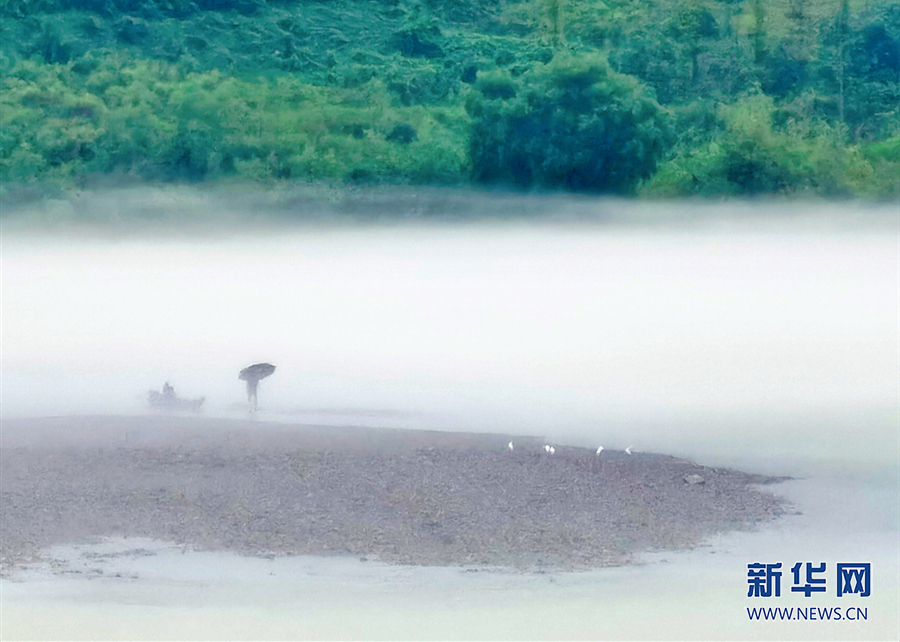 【城市远洋带图】阿蓬江畔烟雨朦胧 千年濯水古镇宛如水墨画卷