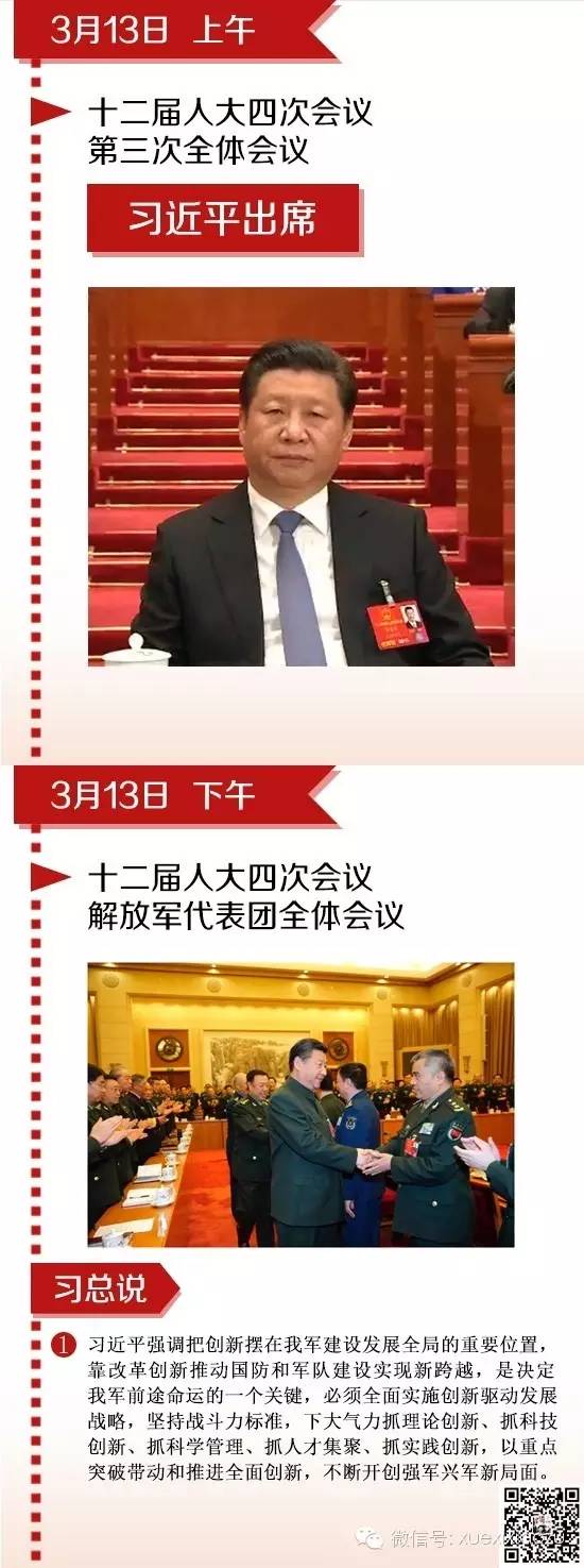 习近平两会全纪录