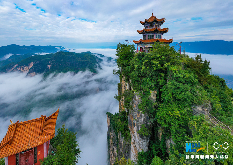 【城市远洋】雨过天晴 重庆云台寺现烟雾美景