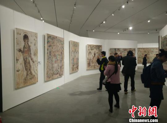 敦煌壁画展武汉举行 高保真技术再现千年神韵