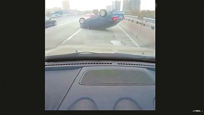 东莞"撞翻变道车"车主确认无责 接3千骚扰电话