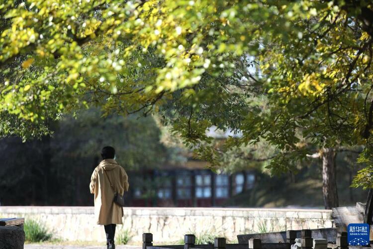 承德避暑山庄及周围寺庙秋景如画