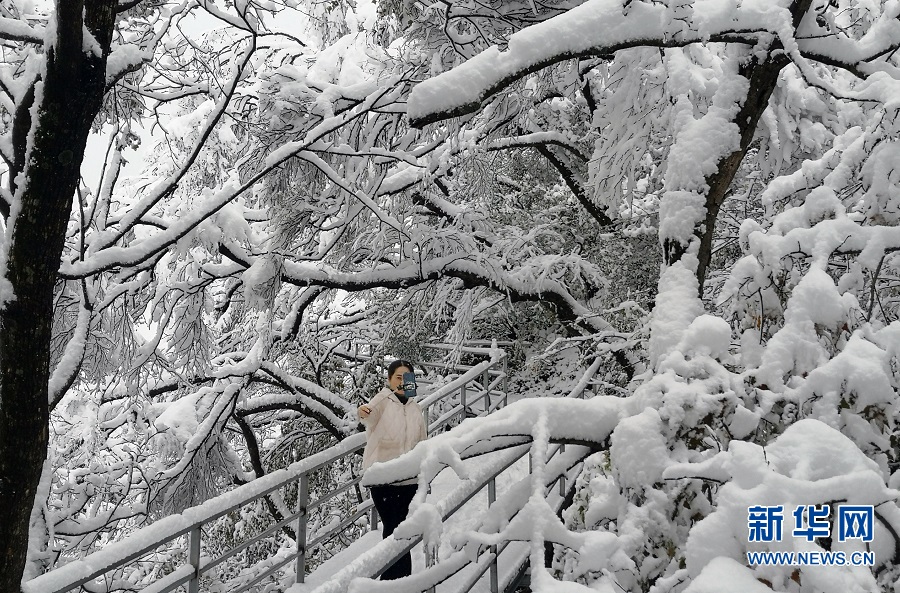 平顶山鲁山：尧山雪景美如画