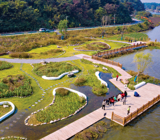 梁子湖鄂州环湖绿道一期建成 武汉城市圈居民再添休闲新去处_fororder_01