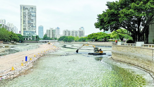 厦门筼筜湖水可望两三天一换 生态补水工程预计明年4月完工