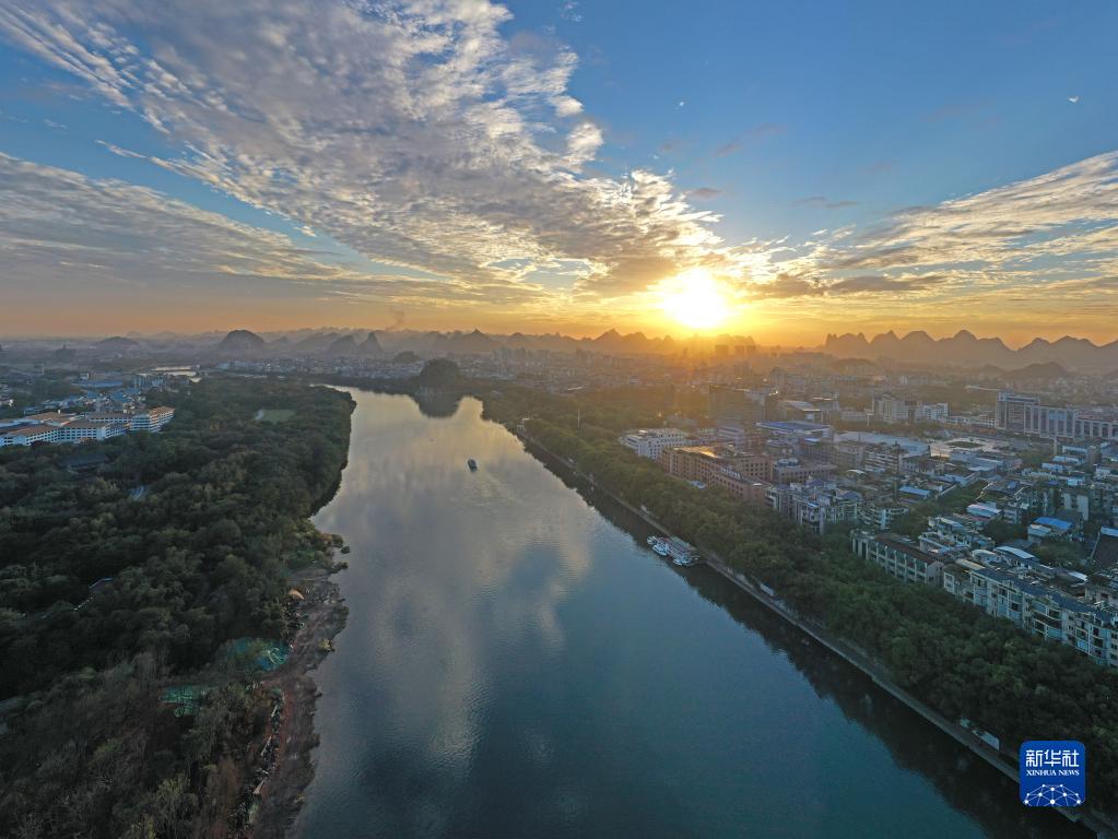 冬日桂林景色秀丽