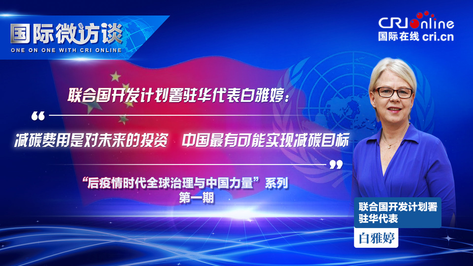 【国际微访谈】联合国开发计划署驻华代表：减碳费用是对未来的投资　中国最有可能实现减碳目标_fororder_白雅婷1920