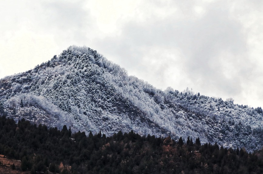 三门峡卢氏：伏牛山雪后初晴 云蒸霞蔚入画来