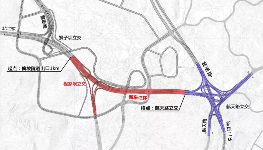 （社会）新东二环、北二环施工 6月29日起花都路禁止通行