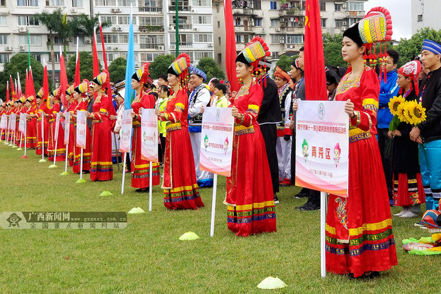 【焦点图】【八桂大地、八桂大地-南宁】南宁市第十一届少数民族传统体育运动会盛大启幕（图文）