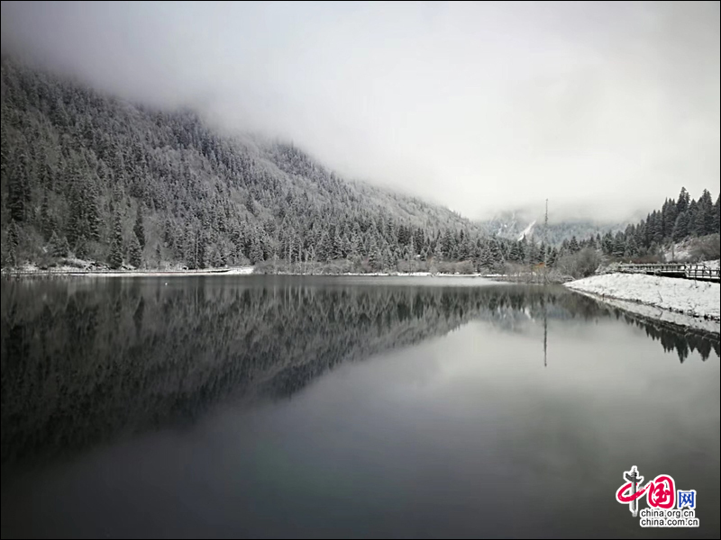 大雪装扮的初冬 达古冰山开启冰雪童话世界