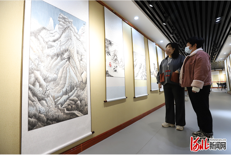 河北平乡：艺术作品展 喜迎冬奥会