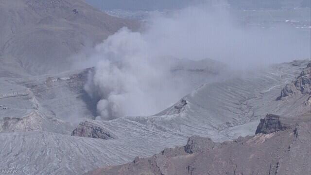 日本九州7.3级地震引发熊本县阿苏山发生小规模喷发(图）