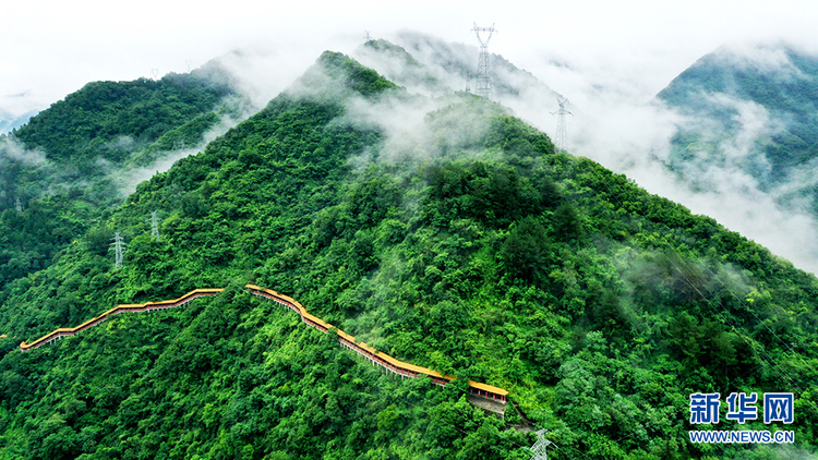 航拍：秦岭“绿都”宁陕 天高云逸山青水碧