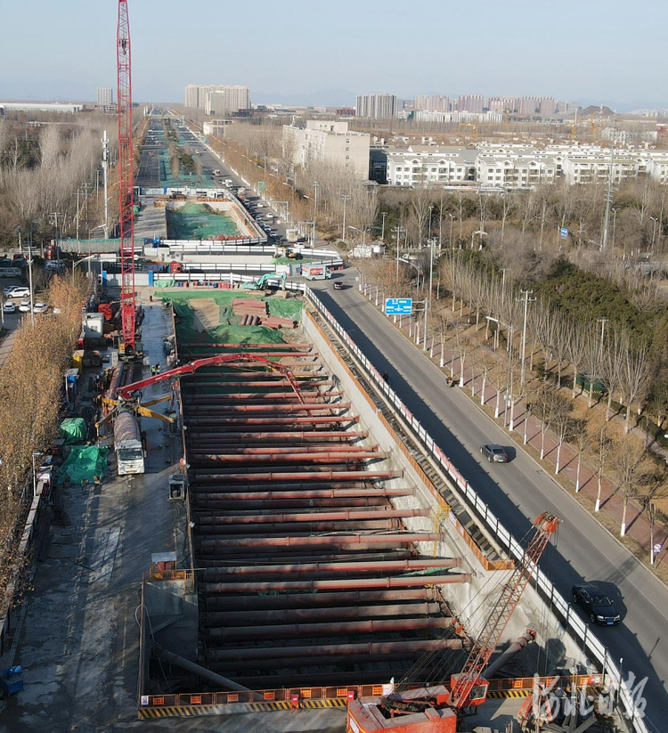 北京轨道交通M22号线河北段建设进行时