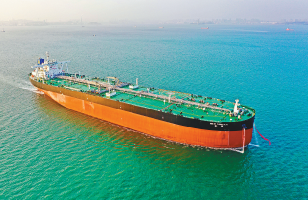 30万吨VLCC “凯锦”轮在连下水_fororder_1639356782(1)