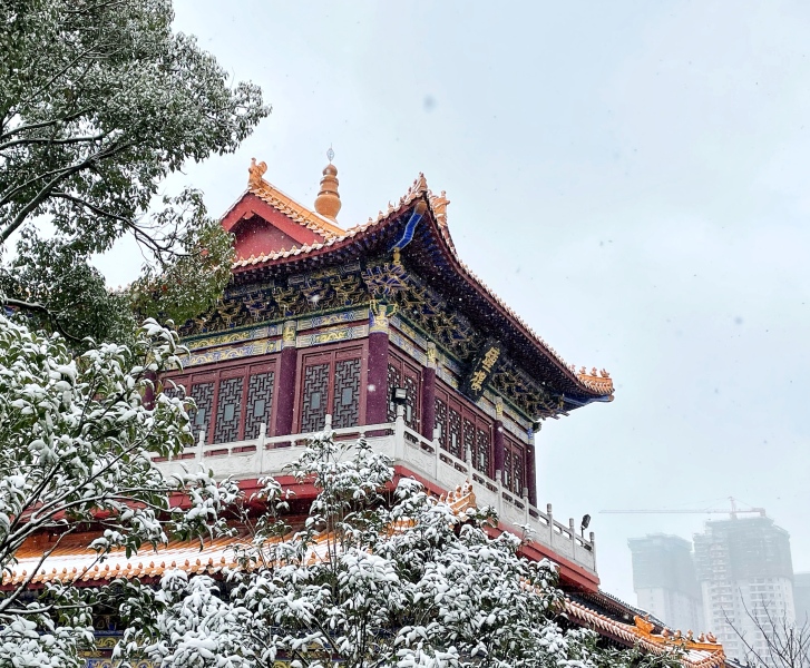 （中首）贵阳西普陀寺初雪素装