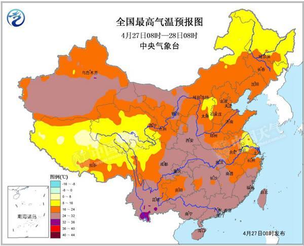 南方降雨暂歇三天 明起中东部气温冲高将破30℃