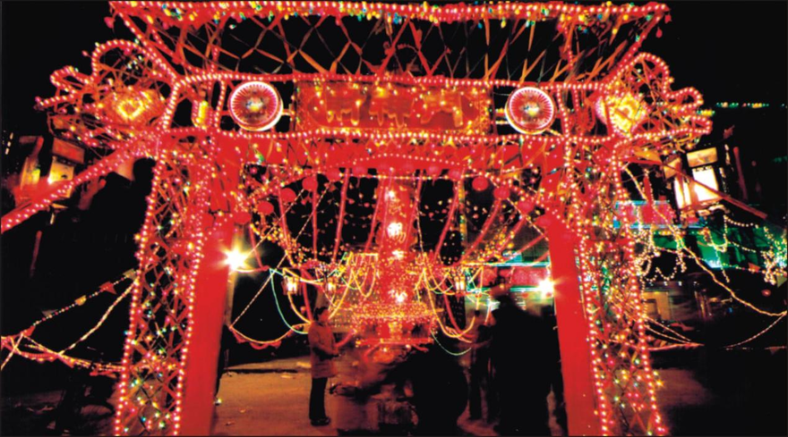 Qingxu Festooned Archways: Magnificent Archways Full of Good Wishes_fororder_彩闷楼1