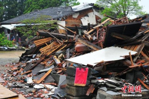 熊本等地有感地震逾1170次 日本政府吁警惕强震