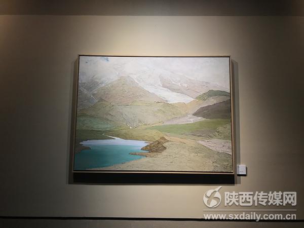 【考古  显示图在稿件最下方】“丝路长云”艺术展西安开展 82幅画作现丝路勃勃生机