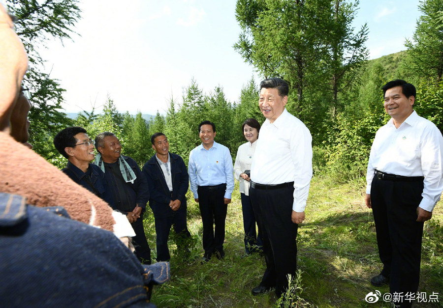 习近平深入喀喇沁旗林场农村考察调研