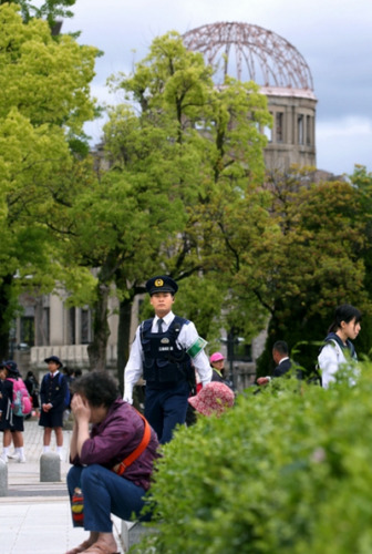 出动4300人 广岛以最高警备级别迎奥巴马访问