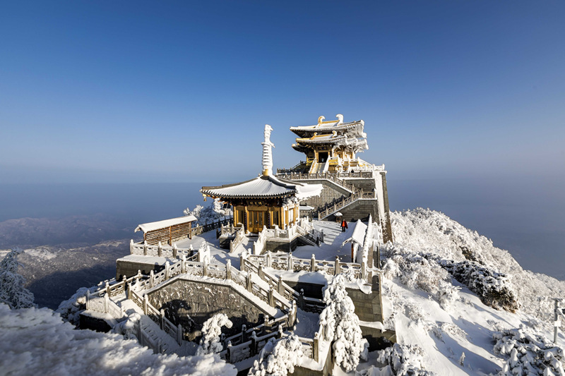 湖北随州大洪山：千山银装 万壑素裹